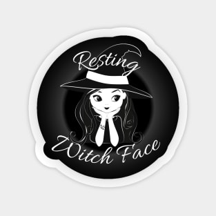 Resting Witch Face Sticker
